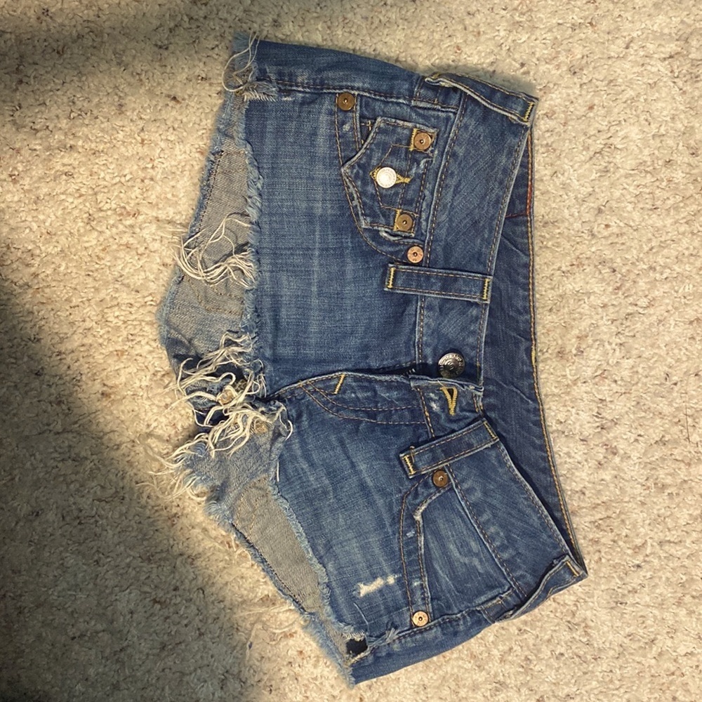 True religion cut off jeans size 26